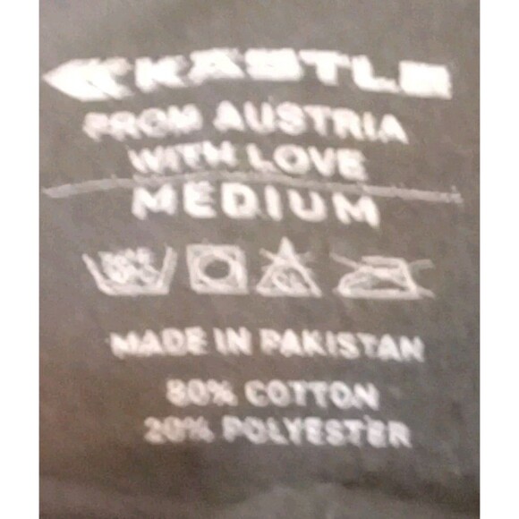 KASTLE Men’s Medium Black Crew Neck Sweatshirt Cotton Blend Pullover - Picture 3 of 8